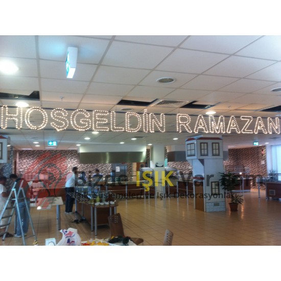 Hoşgeldin Ramazan Led Yazısı