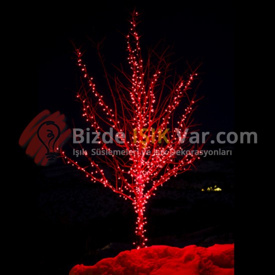 Led Işık Kırmızı Eklemeli IP65 Ağaç Süsleme Işığı