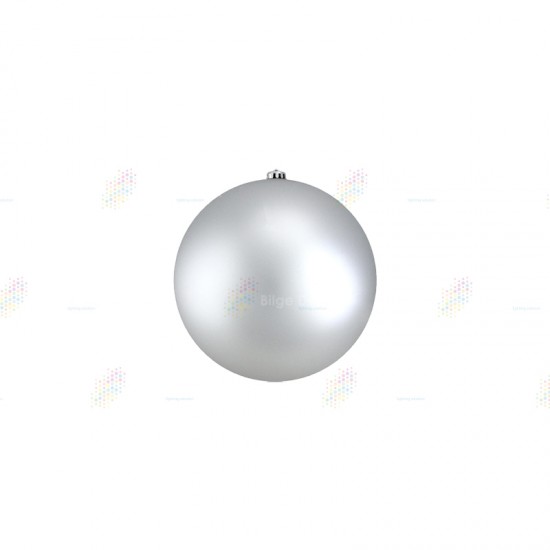 20cm Yılbaşı Topu Gümüş 20cm Yılbaşı Topu Gümüş