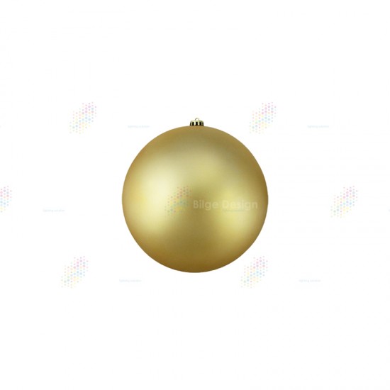 15cm Yılbaşı Topu Gold Mat 15cm Yılbaşı Topu Gold Mat