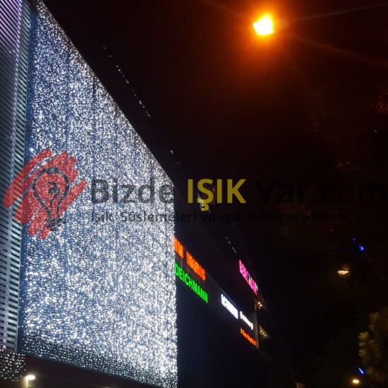 Led Perde 2x3 Dış Mekan Beyaz Flaşlı IP65